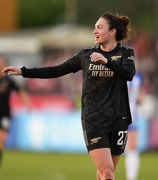Arsenal's Jodie Taylor in Action: FA Women's Super League Showdown Against Brighton (2022-23)