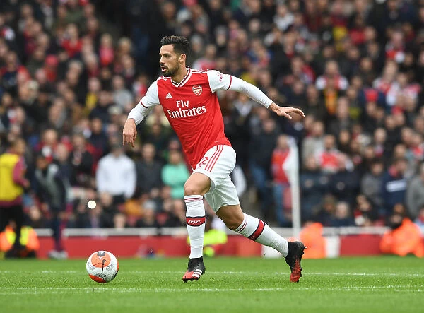 Arsenal's Pablo Mari in Action: Arsenal v West Ham United, Premier League 2019-2020