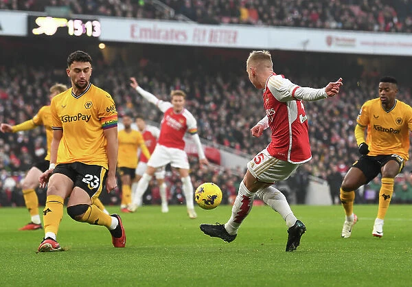Arsenal's Zinchenko Assists Second Goal in Arsenal v Wolverhampton Wanderers (2023-24)
