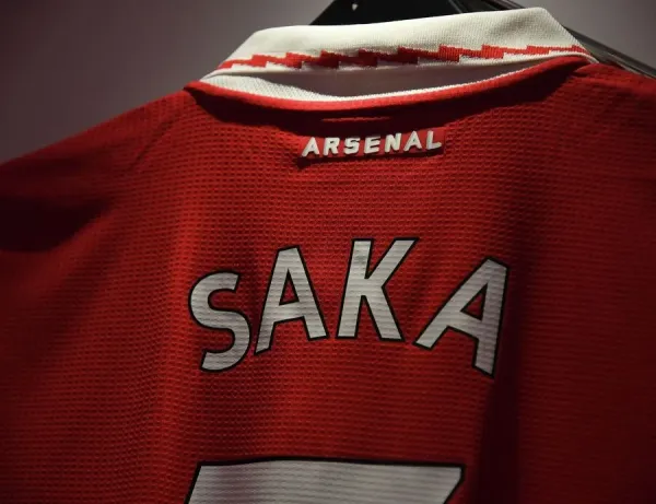 Home Kit Bukayo Saka Jersey Number Bukayo Saka's Arsenal Jersey