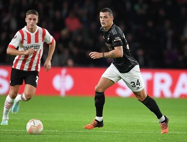 Granit Xhaka: Arsenal's Brilliant Midfield Performance against PSV Eindhoven in Europa League