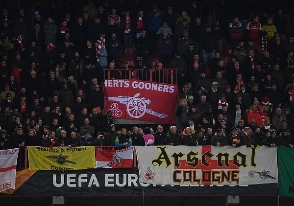 Sea of Red: Arsenal Fans Overwhelm Standard Liege's Stade Maurice Dufrasne during UEFA Europa League Match, December 2019