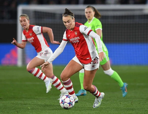 WOLFSBURG, GERMANY - MARCH 31: Caitlin Foord of Arsenal during the UEFA Womens Champions League Quarter Final Second