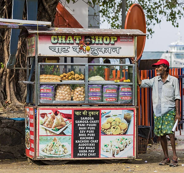 A food stall at Fort Kochi in Kerala, India
