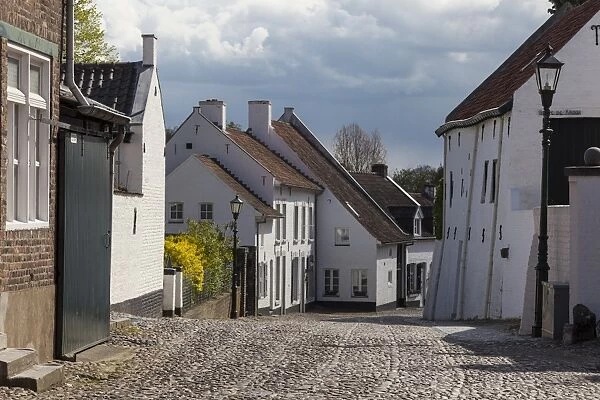 Whitewashed houses in Thorn, Netherlands