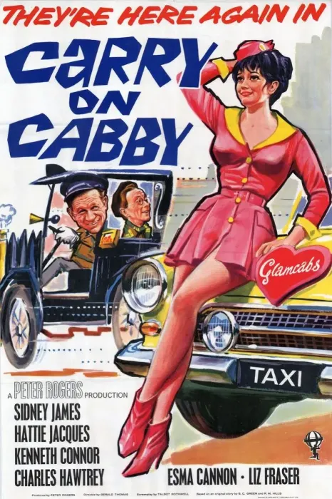 Framed Print : Carry on Cabby UK Print Poster Framed Print : Carry on Cabby UK Print Poster