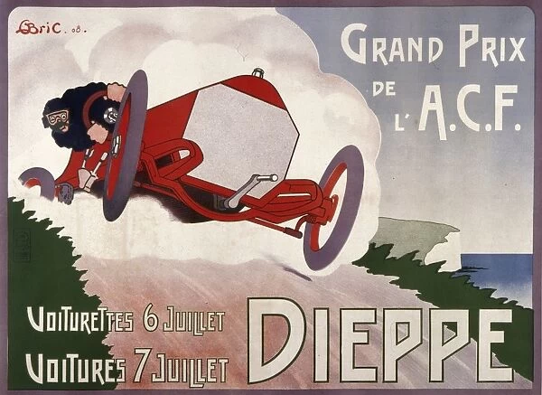 French Grand Prix Poster - Dieppe