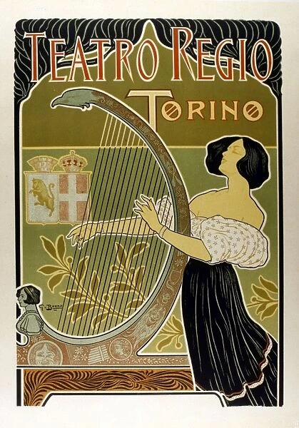 Poster for Teatro Regio, Turin, Italy