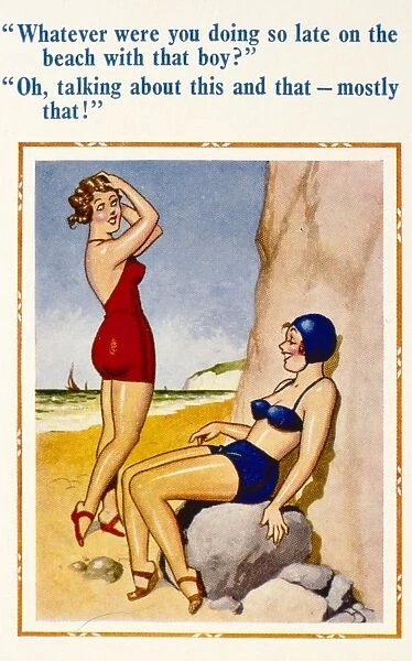 Saucy seaside postcard
