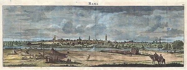 1698 De Bruijin View Of Rama Israel Palestine
