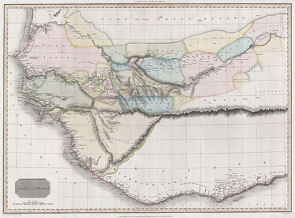 1813 Pinkerton Map Of Western Africa Niger Valley