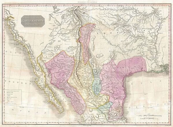 1818 Pinkerton Map Of The American Southwest
