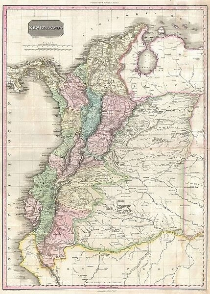 1818 Pinkerton Map Of Northwestern South America