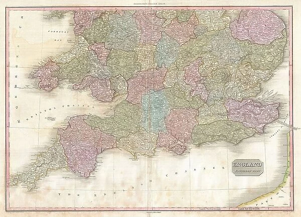 1818 Pinkerton Map Of Southern England Includes London