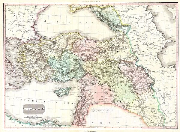1818 Pinkerton Map Of Turkey In Asia Iraq Syria