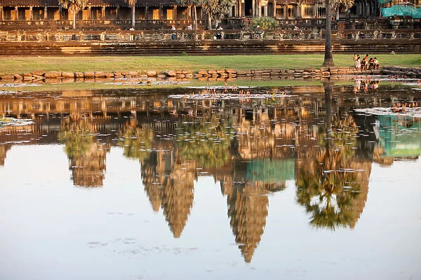 Angkor Wat and Reflecting Pool
