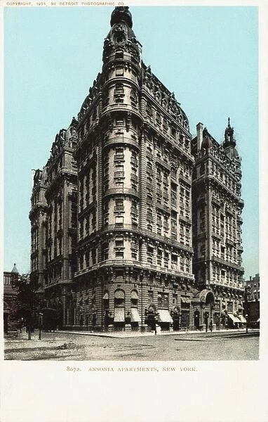 Ansonia Apartments, New York Postcard. 1904, Ansonia Apartments, New York Postcard