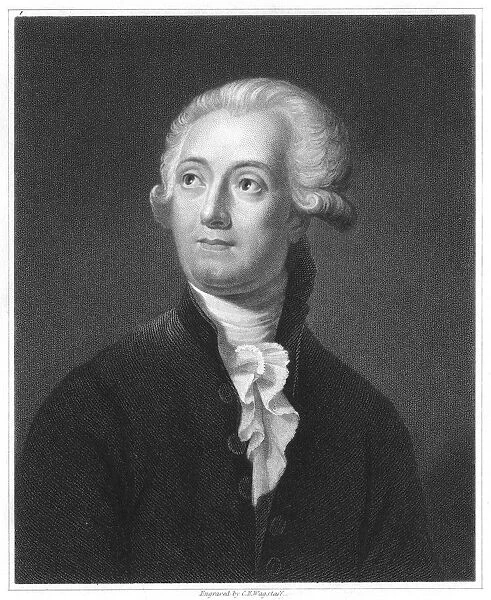 Antoine Laurent Lavoisier (1743-1894) French chemist. From The Gallery of Portraits