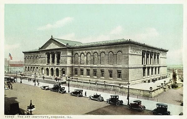 The Art Institute, Chicago, Ill. Postcard. ca. 1919, The Art Institute, Chicago, Ill. Postcard