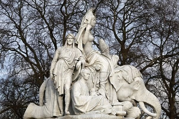 Asia sculpture beside the Albert Memorial in Kensington Gardens