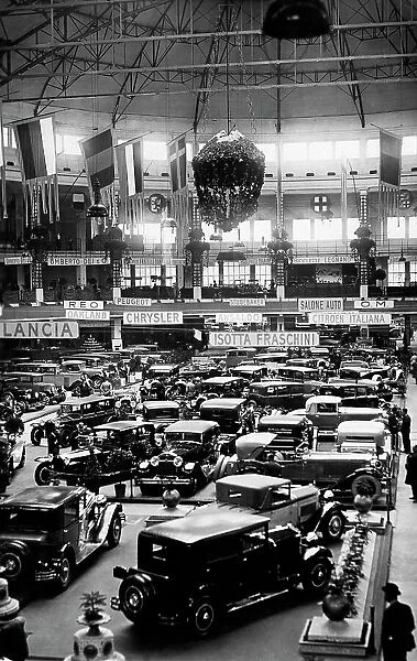 Auto show, milan, lombardy, italy 1928