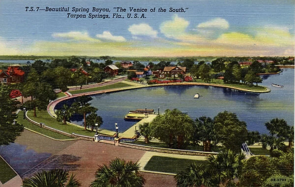 Beautiful Spring Bayou, The Venice of the South, Tarpos Springs, FL, USA