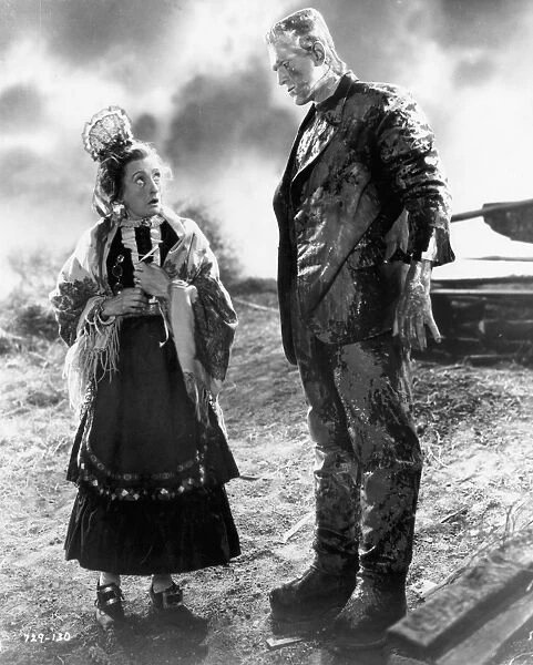 Boris Karloff as monster Frankenstein