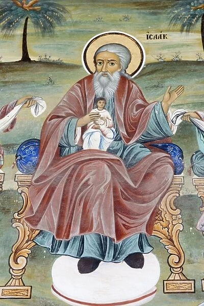 Bulgaria, Rila Monastery, fresco at church of Nativity of Virgin