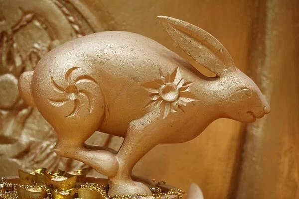 Chinese New Year rabbit statue