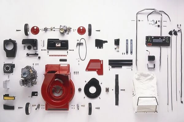 Component parts of lawn mower