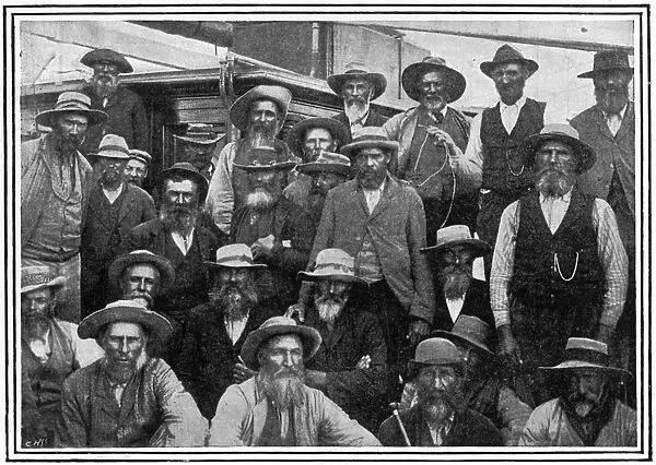 Some of Cronjes Boer officers captured at Paardeberg, 1900. 2nd Boer War 1899-1902
