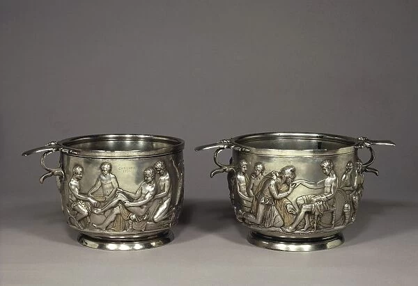 Denmark, Silver cups from Hobys tomb