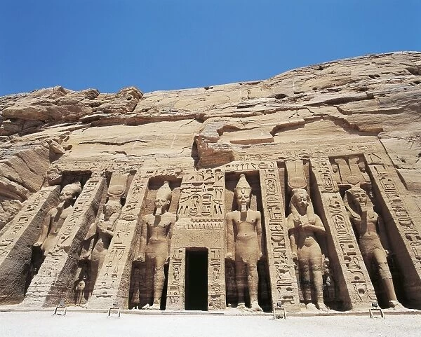 Egypt, Nubia, Abu Simbel, Temple of Hathor