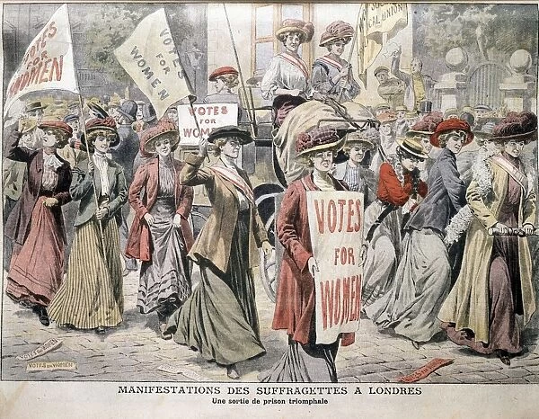 English suffragettes on London streets