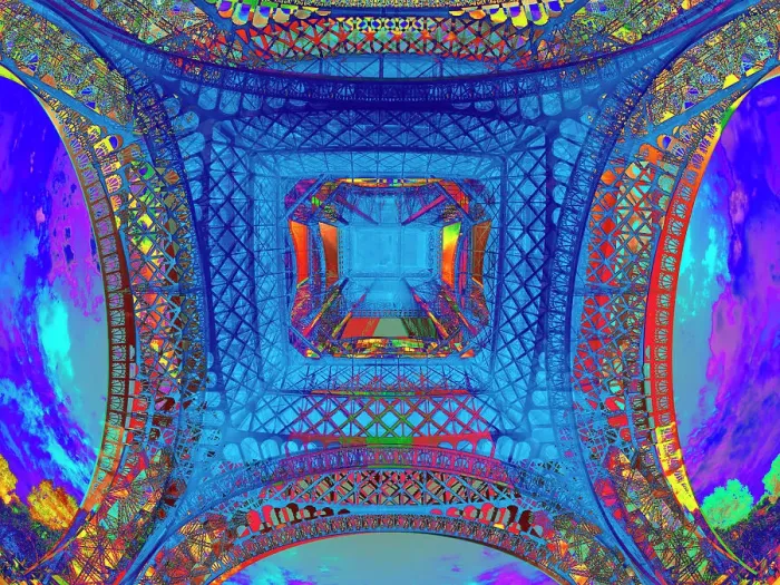 Framed Print : Abstract Eiffel Tower Print Framed Print : Abstract Eiffel Tower Print