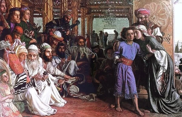 Finding the Savior in the Temple, c 1859 by William Holman Hunt OM (2 April 1827