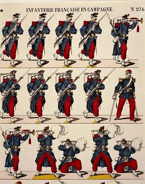 Franco-Prussian War, French infantry uniforms