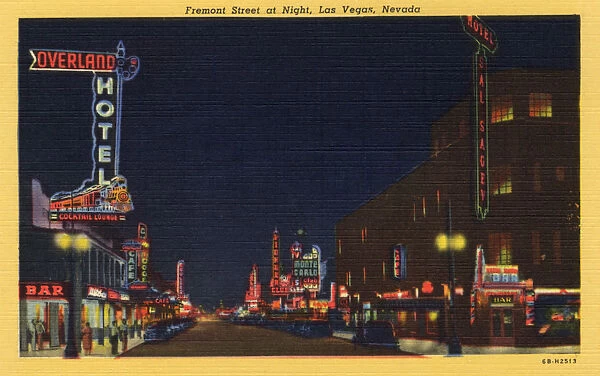 Fremont Street at Night, Las Vegas, Nevada