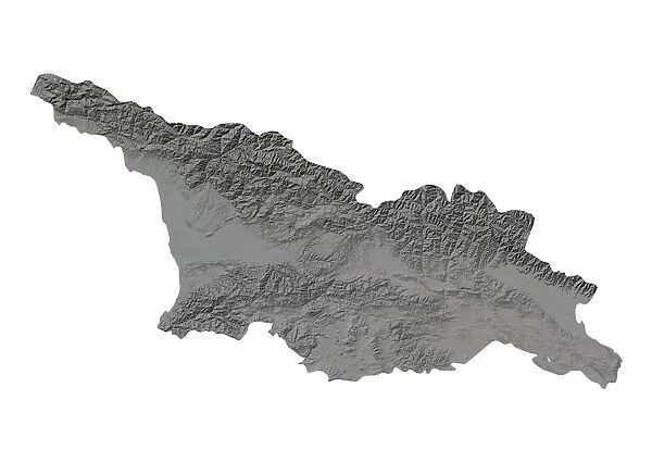 Georgia, Relief Map