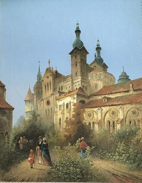 Germany, Trier, Stroll up to Cathedral in Trier by Karl Kaufmann, 1884