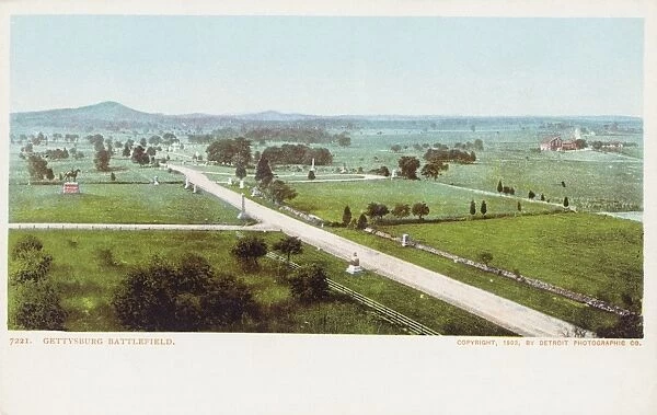 Gettysburg Battlefield Postcard. 1903, Gettysburg Battlefield Postcard