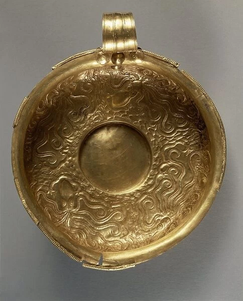 Gold cup with polyps decoration, from Dendra, Tholos tomb at Midea, Greece