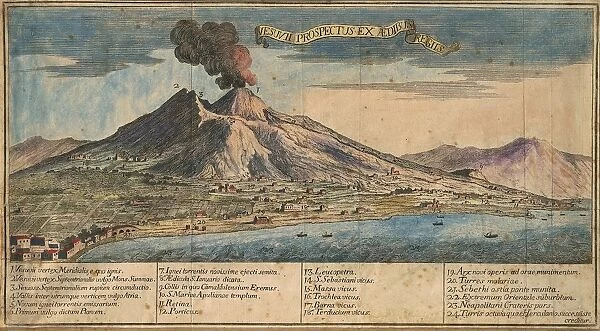The Gulf of Naples and Vesuvius, Engraving
