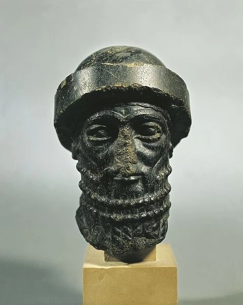 Head of King Hammurabi (circa 1792-1750 B. C. ), from Susa, diorite