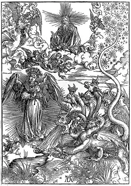 Heaven and Hell by Durer. Albrecht Durer 1471 - 1528 German painter, printmaker