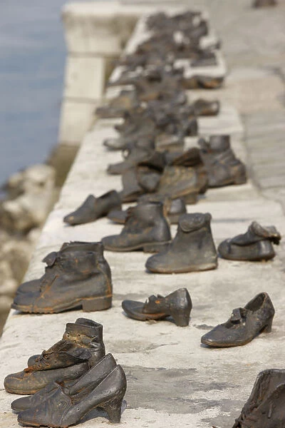 Holocaust memorial along the Danube river
