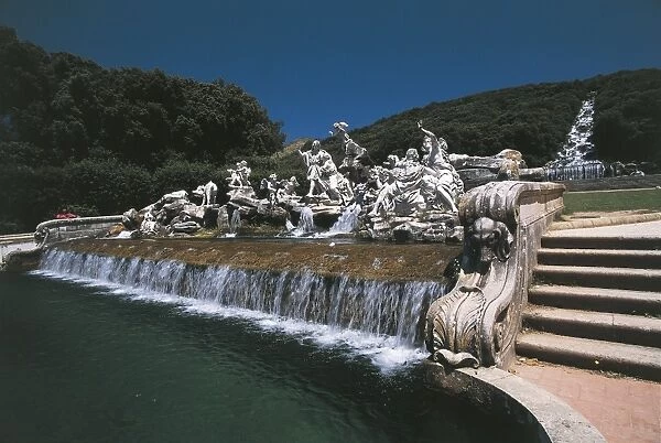 Italy, Campania Region, Caserta, Fountain of Venus and Adonis at Royal Palace