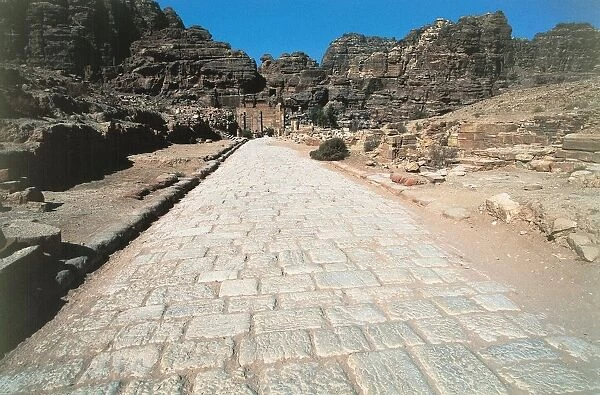 Jordan, Petra, Paved street of Roman period