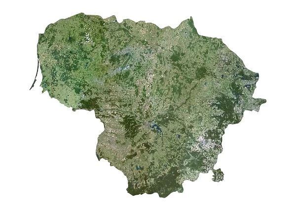 Lithuania, Satellite Image