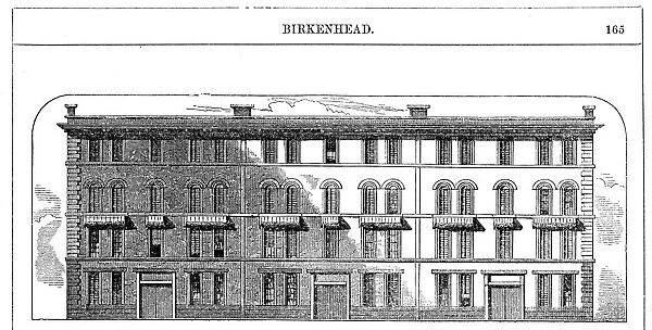 Low rental workmens dwellings built by Birkenhead Dock Co. c1844: Architect CE Lang